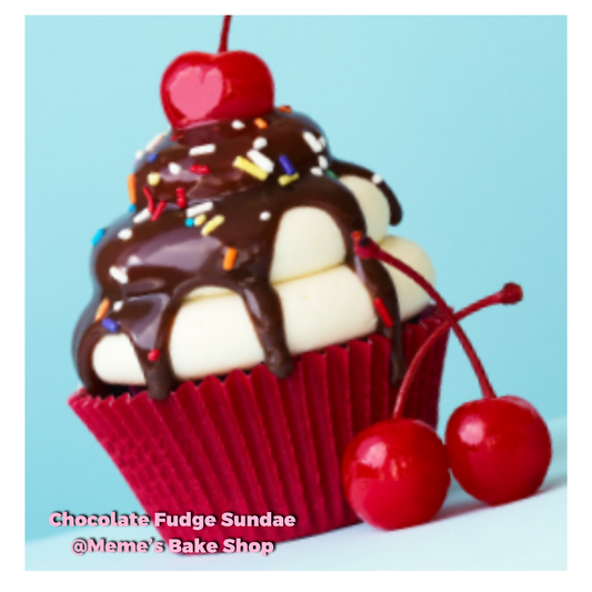 Chocolate Fudge Sundae (6 Cupcakes)